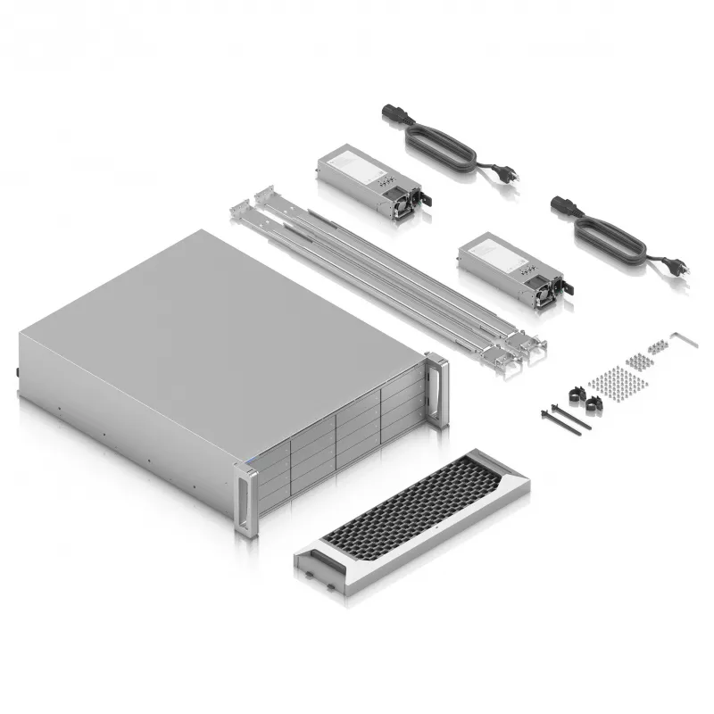 Ubiquiti UniFi Enterprise NVR Core ENVR-Core – 1U Rackmount NVR ar 2x 10GbE, 32GB RAM, 2 nodalījumi