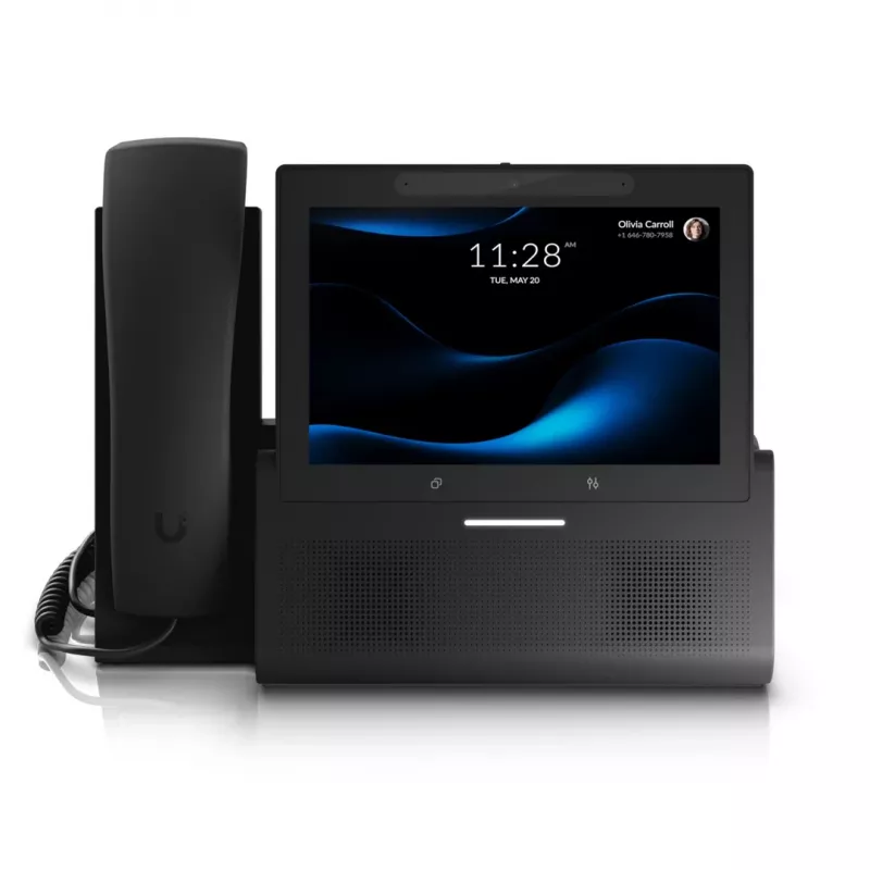 Ubiquiti UniFi Talk UTP-G3-Touch-Enterprise VoIP Touchscreen galda telefons, melns, Wi-Fi