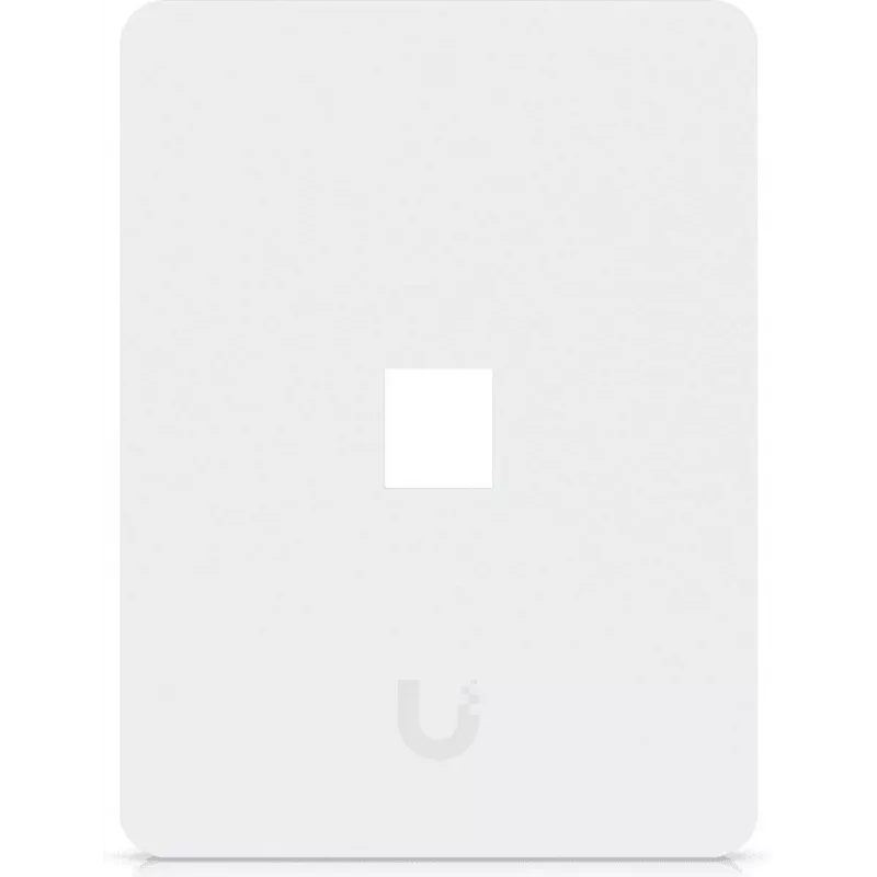Ubiquiti Universal Keystone Wall Plate – tīra, pielāgojama apdare, 1 ports (balts)
