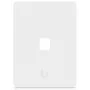 Ubiquiti Universal Keystone Wall Plate – tīra, pielāgojama apdare, 1 ports (balts)