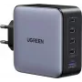 UGREEN 100W GaN tehnoloģijas 5-in-1 ātrās sienas lādētājs, 4x USB-C un 1x USB-A, melns (35536)