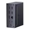 UGREEN 14-in-1 USB-C dokstacija ar diviem DisplayPort, HDMI, 100W PD, Gigabit Ethernet, SD/TF karšu lasītājiem un 3.5mm audio