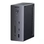 UGREEN 14-in-1 USB-C dokstacija ar diviem DisplayPort, HDMI, 100W PD, Gigabit Ethernet, SD/TF karšu lasītājiem un 3.5mm audio