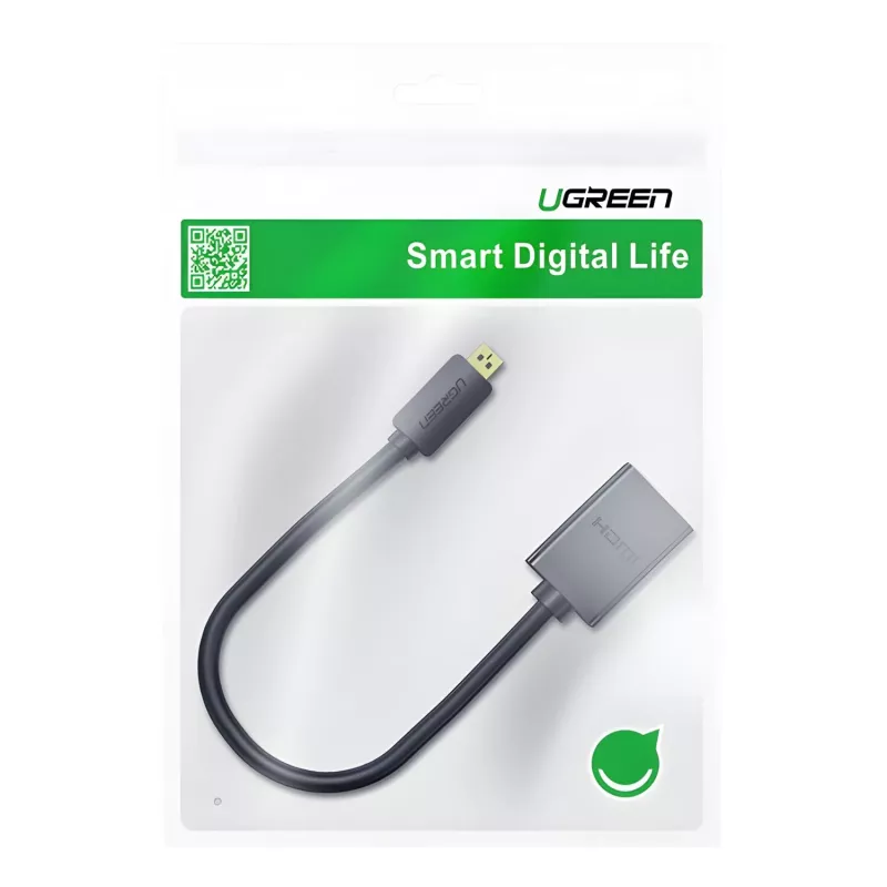 UGREEN 20134-20134 Micro HDMI vīriešu uz HDMI sieviešu adapteris - Melns