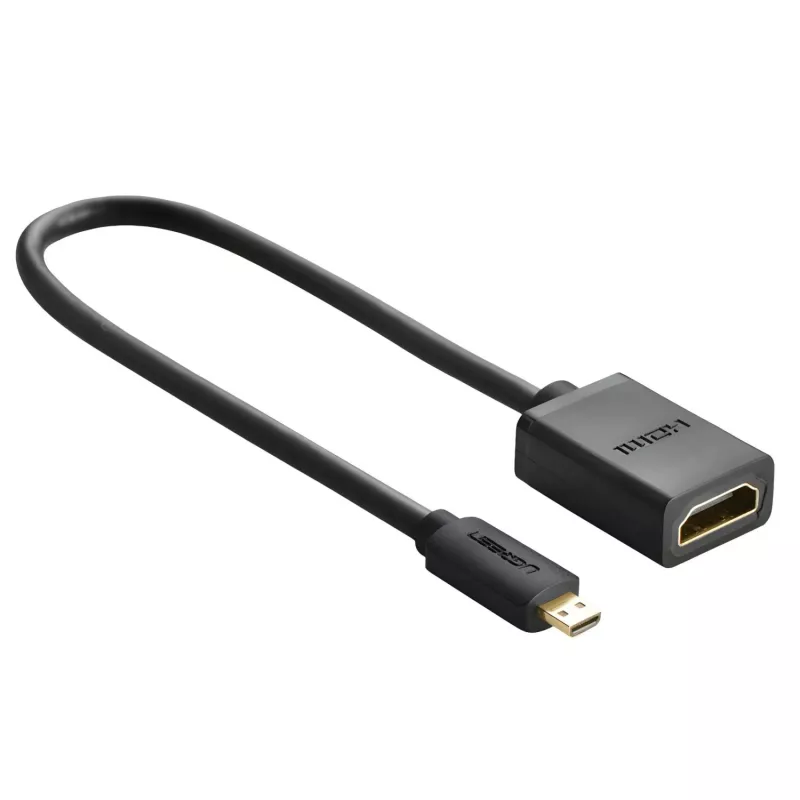 UGREEN 20134-20134 Micro HDMI vīriešu uz HDMI sieviešu adapteris - Melns