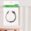 UGREEN 3.5mm austiņu sadalītāja kabelis AUX Y-sadalītājs 25cm Melns (20816)