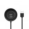 UGREEN 4-in-1 USB 2.0 centrmezgls (20777) - Melns