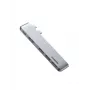 UGREEN 60559 USB-C dokstacija 9-in-1 centrmezgls ar 4K HDMI, 3x USB 3.0, Gigabit Ethernet, SD/MicroSD, 100W PD, sudraba