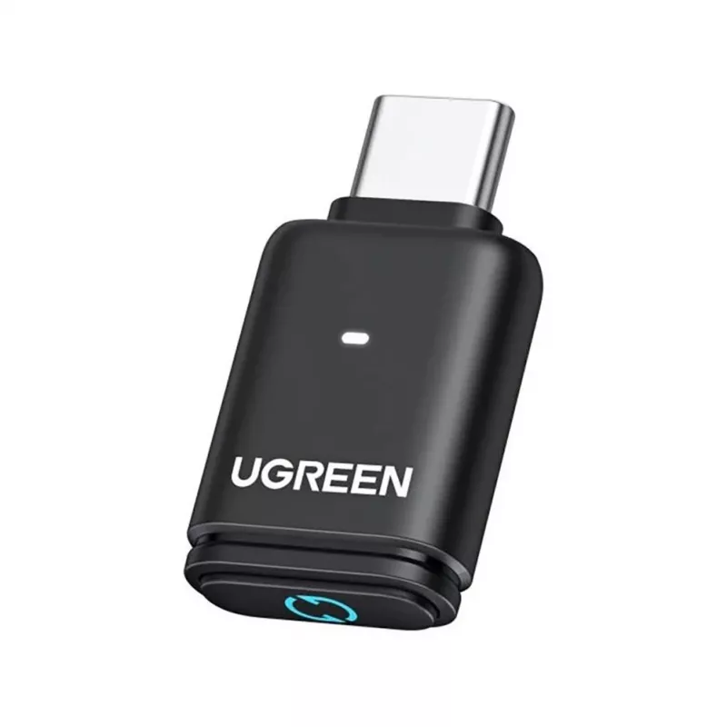 UGREEN BT501 USB-C Bluetooth 5.3 Audio Adapter ar aptX raidītāju - Melns