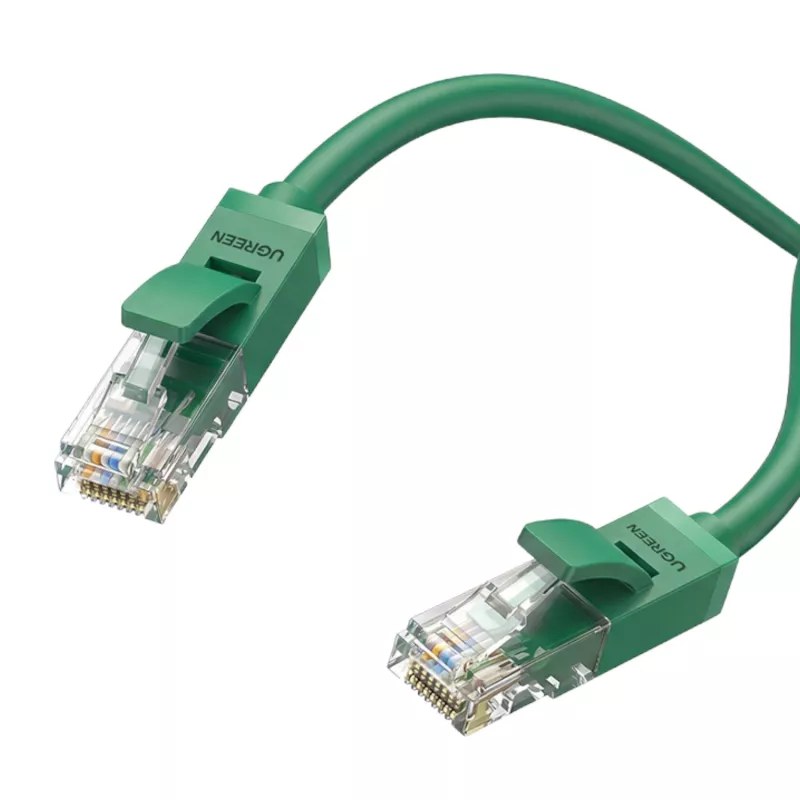 UGREEN Cat6 RJ45 Ethernet savienojuma kabelis 0,5 m zaļš - 1Gbps 250MHz UTP vara tīkla LAN kabelis