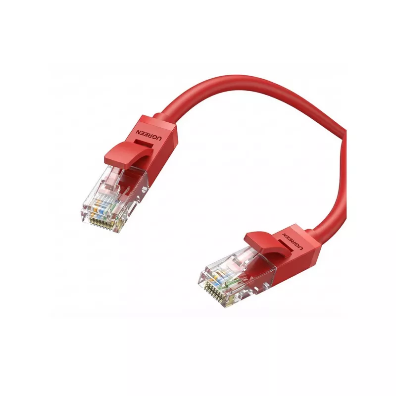 UGREEN Cat6 UTP Ethernet kabelis 2m sarkans – 10Gbps ātrgaitas RJ45 tīkla savienojuma kabelis