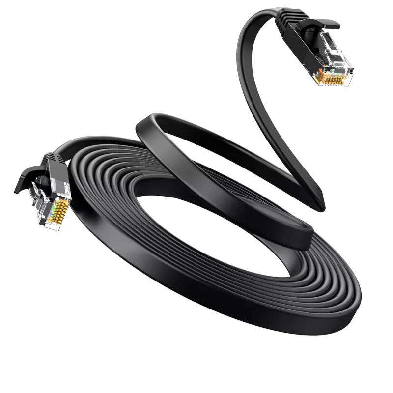 UGREEN Cat6 UTP Ethernet ielāpu kabelis RJ45, 15 m, melns
