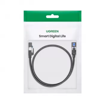 UGREEN Cat8 neilona pītā Ethernet kabelis - 40Gbps ar modulāriem spraudņiem - 3m