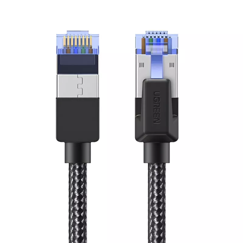 UGREEN Cat8 neilona pītā Ethernet kabelis - 40Gbps ar modulāriem spraudņiem - 3m