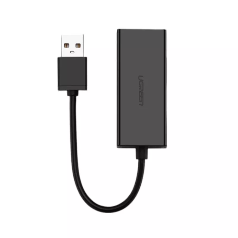 UGREEN CM111 USB 3.0 uz RJ45 Gigabitu Ethernet adapteris - Melns