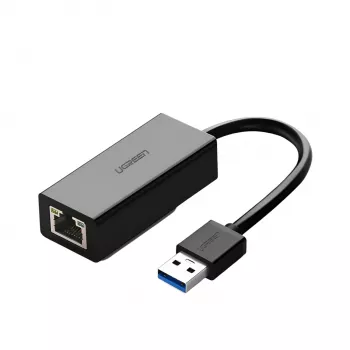 UGREEN CM111 USB 3.0 uz RJ45 Gigabitu Ethernet adapteris - Melns