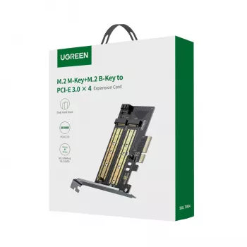 UGREEN CM302 M.2 NVMe uz PCIe 3.0 x4 adaptera karte