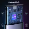 UGREEN CM400-90264 M.2 NVMe/SATA SSD korpuss 10Gbps USB-C 3.2 Gen 2 bez instrumentiem, alumīnija, sudraba