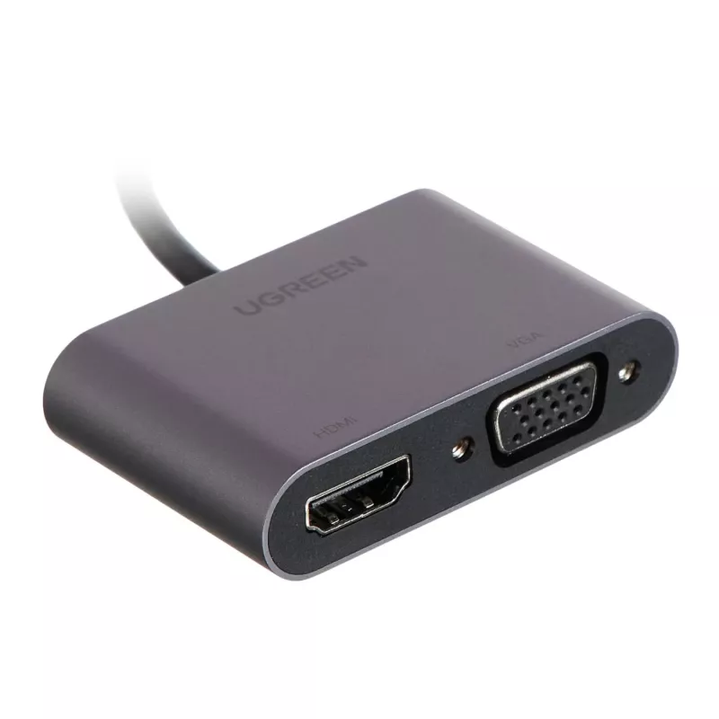 UGREEN CM449 USB-A uz HDMI + VGA 1080P displeja adapteris