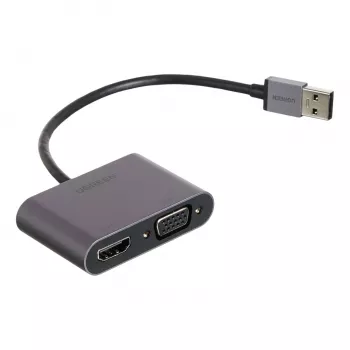 UGREEN CM449 USB-A uz HDMI + VGA 1080P displeja adapteris