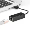 UGREEN CR110 USB 2.0 uz RJ45 Ethernet adapteris - Melns