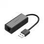 UGREEN CR110 USB 2.0 uz RJ45 Ethernet adapteris - Melns