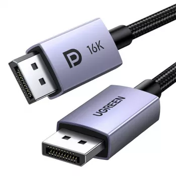 UGREEN DP118 DisplayPort 2.1 kabelis 2m - Pelēks