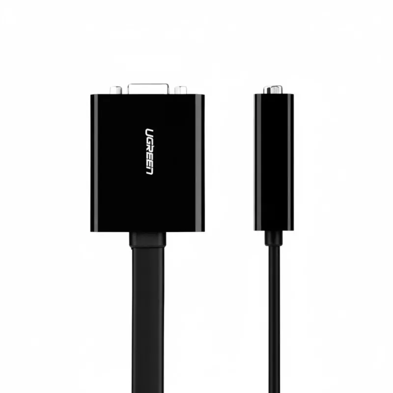 UGREEN DVI-D 24+1 uz VGA aktīvs video adapteris (vīrietis uz sievieti) – melns
