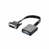 UGREEN DVI-D 24+1 uz VGA aktīvs video adapteris (vīrietis uz sievieti) – melns
