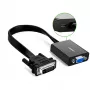 UGREEN DVI-D 24+1 uz VGA aktīvs video adapteris (vīrietis uz sievieti) – melns