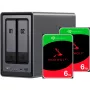 UGREEN DXP2800+ 2x Seagate IronWolf HDD komplekts - 2 vietu NAS ar Intel Celeron N5105, 8 GB DDR4, 2x 2.5GbE, 2x 4TB HDD iekļauti