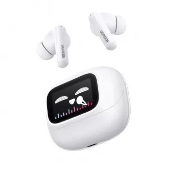 UGREEN EchoBuds Magic bezvadu austiņas ar aktīvo trokšņu slāpēšanu, Bluetooth 5.2, IPX5 ūdensizturība – balta