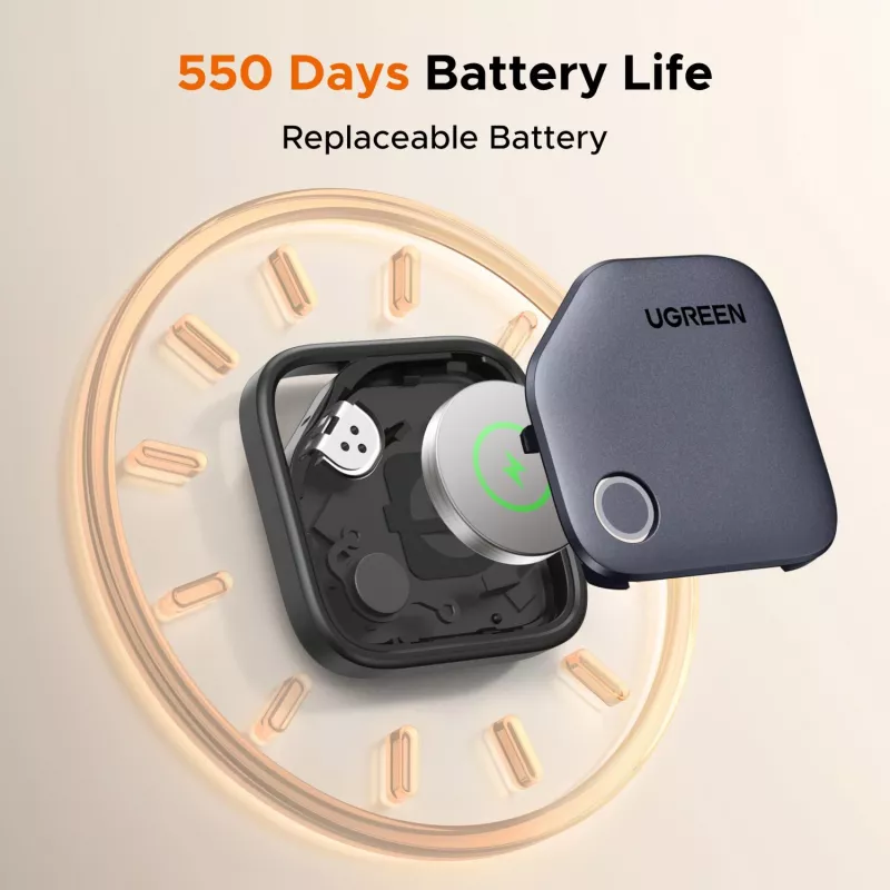 UGREEN FineTrack Bluetooth izsekotājs CM829 Samsung SmartThings, melns