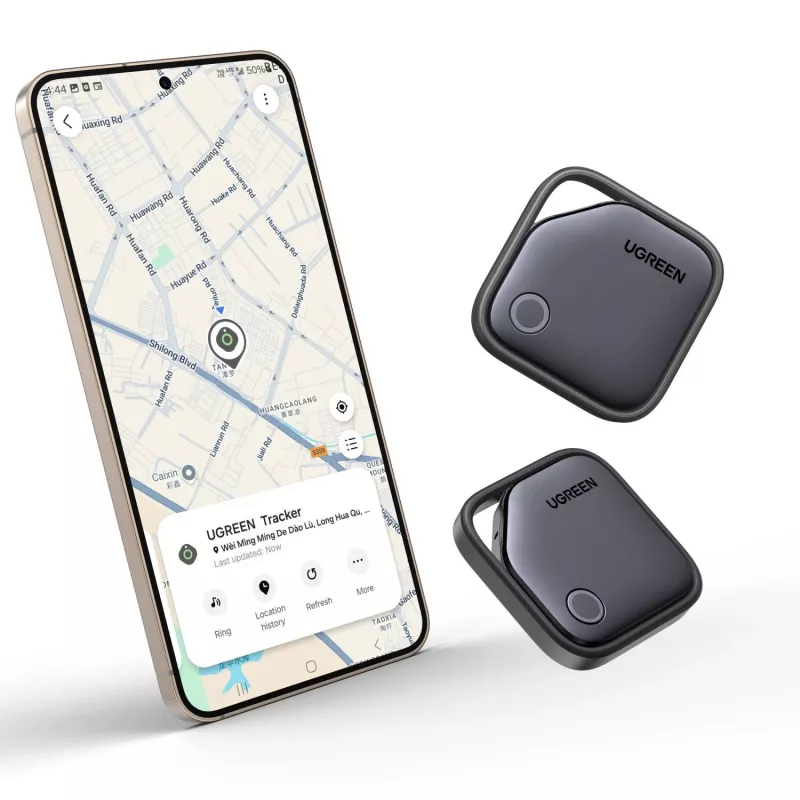 UGREEN FineTrack Bluetooth izsekotājs CM829 Samsung SmartThings, melns