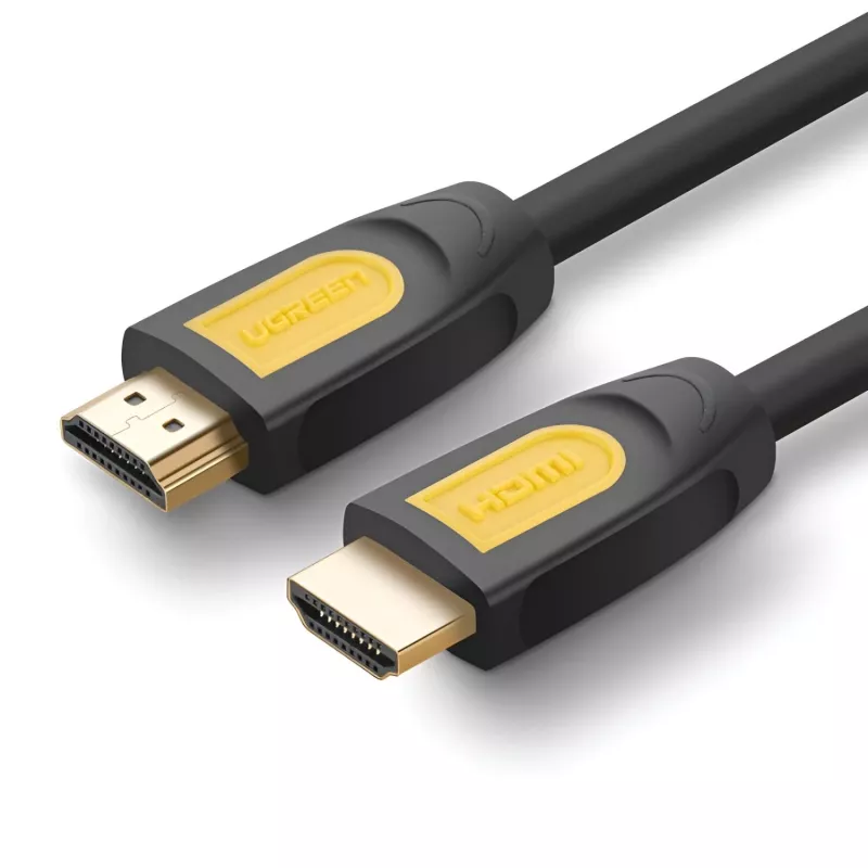 UGREEN HD101 HDMI 2.0 kabelis 4K 60Hz 1m melns-dzeltens