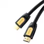 UGREEN HD101 HDMI 2.0 kabelis 4K 60Hz 1m melns-dzeltens