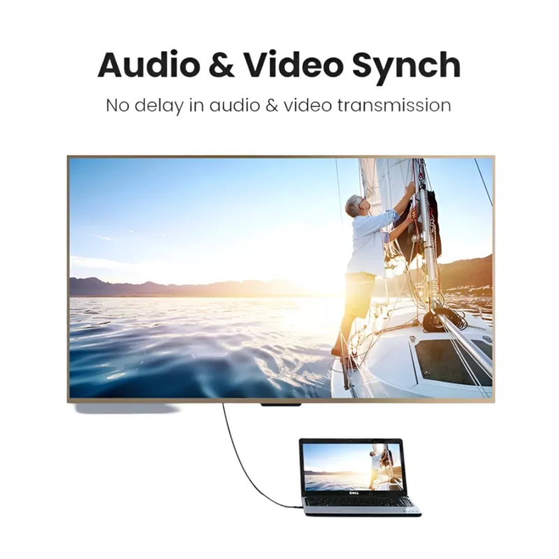 UGREEN HD101 HDMI 2.0 kabelis 4K 60Hz 2m melns-dzeltens