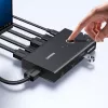 UGREEN HDMI 2.0 KVM slēdzis 2-in-1 Out, 2 datori 1 monitors, 4K@60Hz, 3 portu USB 2.0 centrmezgls, pogas un karsto taustiņu pārslēgšana, alumīnija sakausējums, HDCP 2.2, HDR10