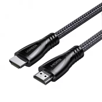 UGREEN HDMI 2.1 vīriešu-vīriešu kabelis 1M (8K@60Hz | 4K@120Hz) - Melns
