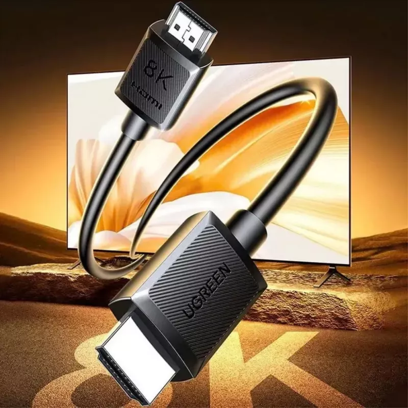UGREEN HDMI 8K kabelis, vīrietis-vīrietis, 2m, melns