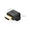 UGREEN HDMI leņķa adapteris 90 grādi apakšā 4K 60Hz HD112 Melns