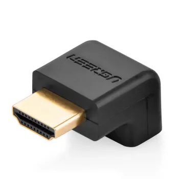 UGREEN HDMI leņķa adapteris 90 grādi apakšā 4K 60Hz HD112 Melns