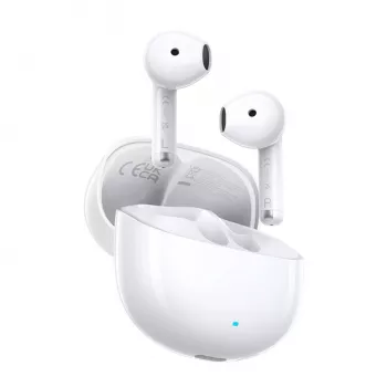 UGREEN Lightbuds Basic daļēji iekšējie īstie bezvadu austiņas, Bluetooth 5.3, 30h akumulators, IPX5, balta