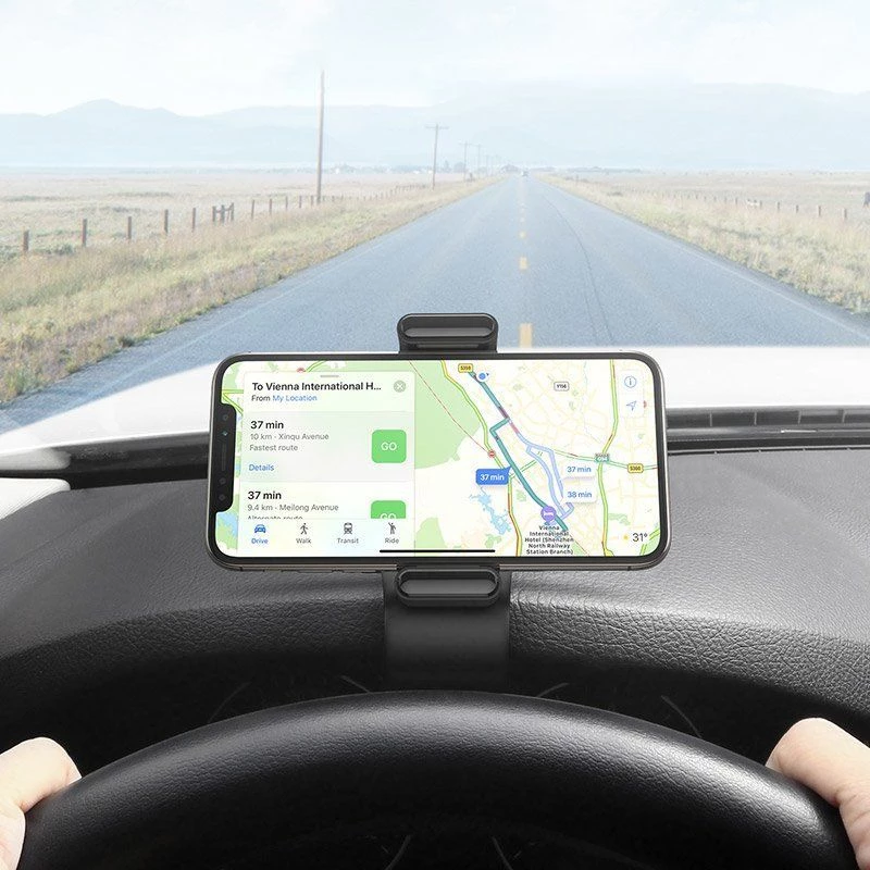 UGREEN LP189 60796 Auto Telefona Turētājs ar Paneļa Sprādzi - Melns