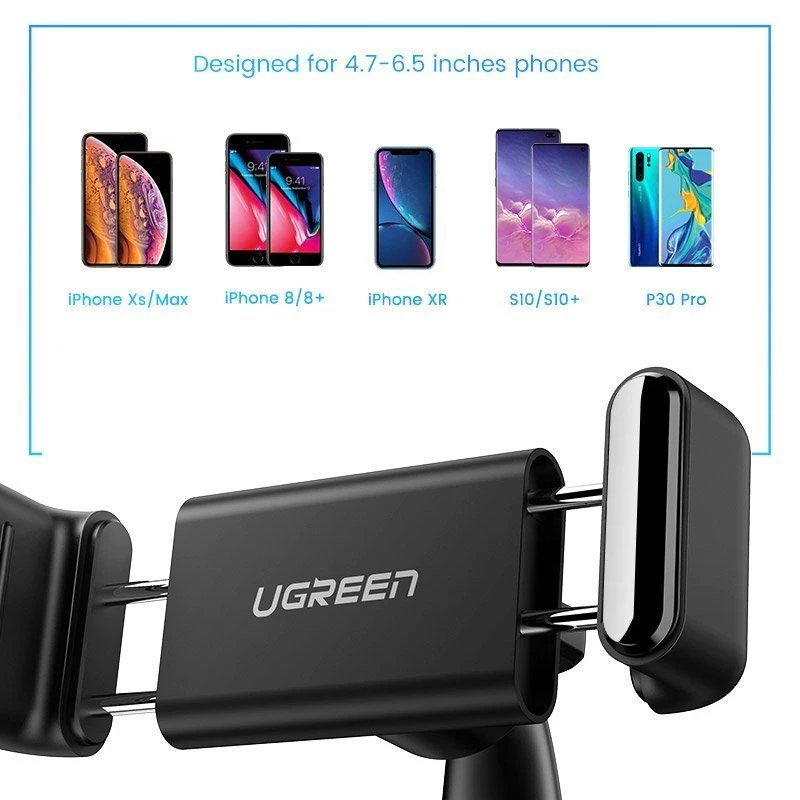 UGREEN LP189 60796 Auto Telefona Turētājs ar Paneļa Sprādzi - Melns