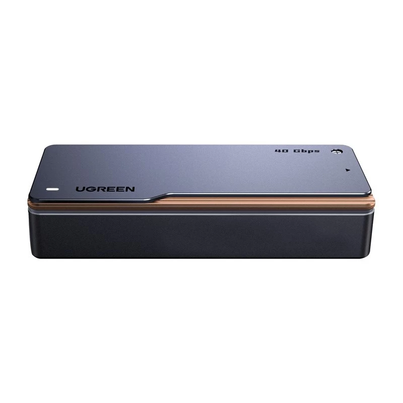 UGREEN M.2 NVMe SSD korpuss D703 USB4 40Gbps bez instrumentiem, alumīnija, kosmosa pelēks