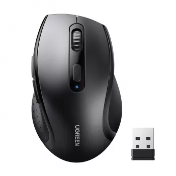 UGREEN M511 Ergonomiska 2.4GHz bezvadu pele - Melna