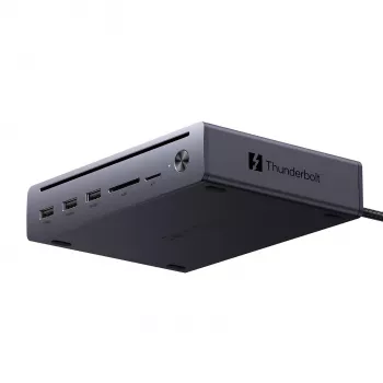 UGREEN Maxidok 10-in-1 Thunderbolt 5 dokstacija ar 8K trīskāršu displeju un 140W jaudas piegādi