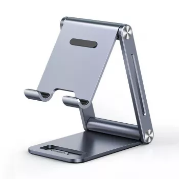 UGREEN Metāla alumīnija salokāms telefona un planšetes statīvs Pelēks (LP263 80708)