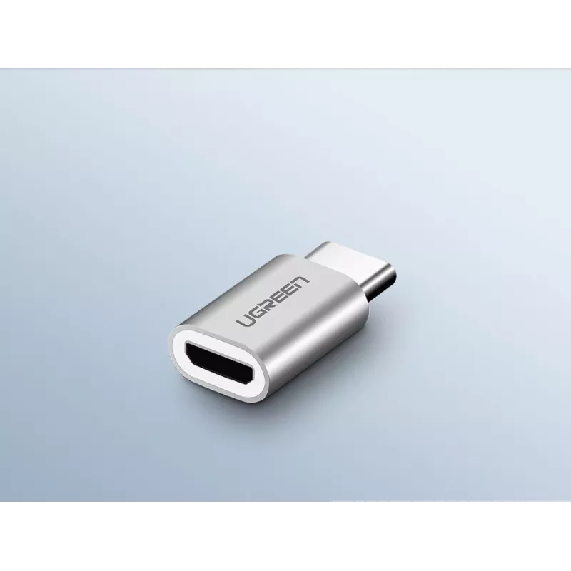 UGREEN Micro USB uz USB-C Adapter Melns (30391)
